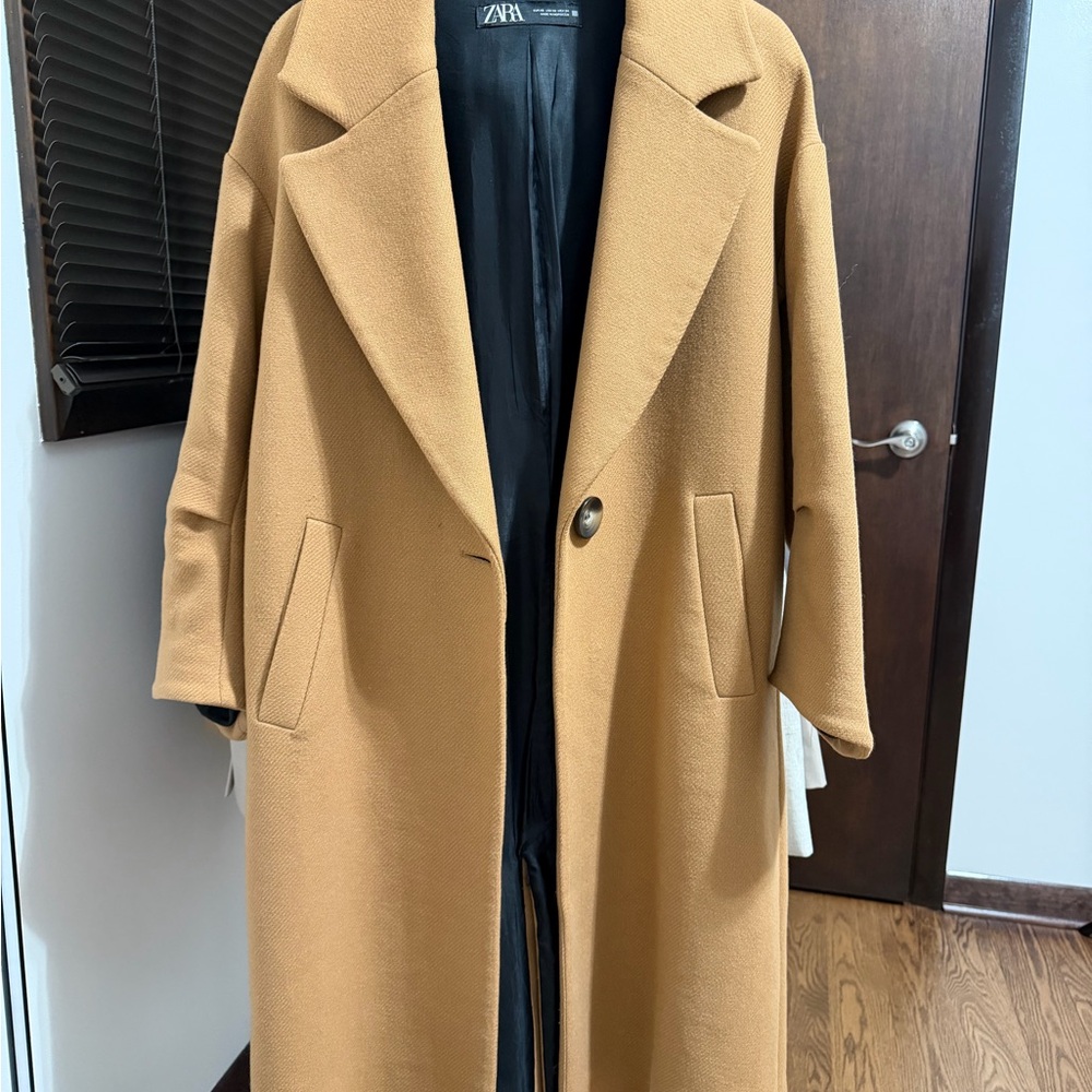 Zara Women's Camel Trench Coat